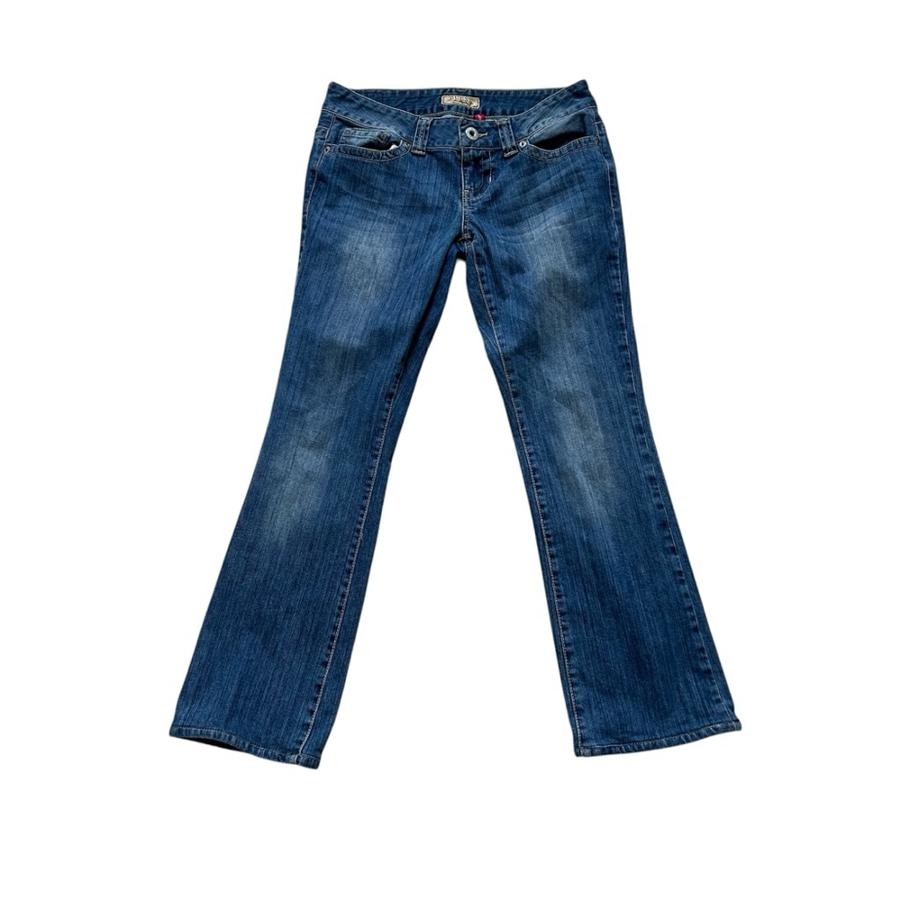 Vintage Y2k Guess Daredevil Bootleg Blue Jeans Low Rise